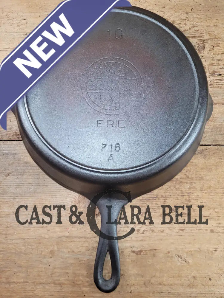 Priced To Sell! Big Skillet Great Price! 1910βS Griswold #10 Skillet Large Slant Logo 716 Erie