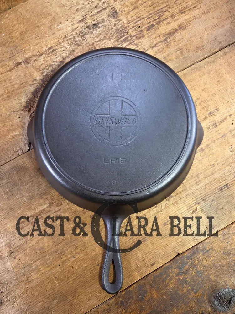Priced to Sell! BIG skillet Great Price! 1910โs Griswold #10 Skillet large slant logo 716 ERIE series. Great value