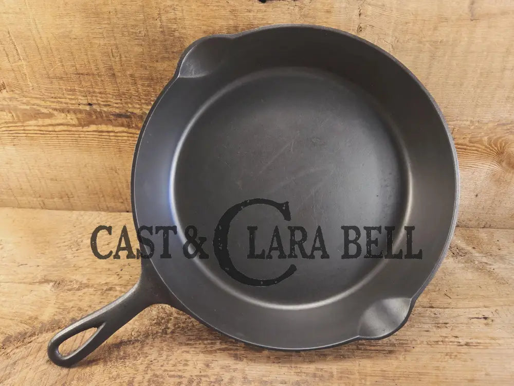 Priced to Sell. Early 1900βs Erie (Griswold) #9 Cast Skillet 710A. 6th Series Model light sulfur pitting on outside.