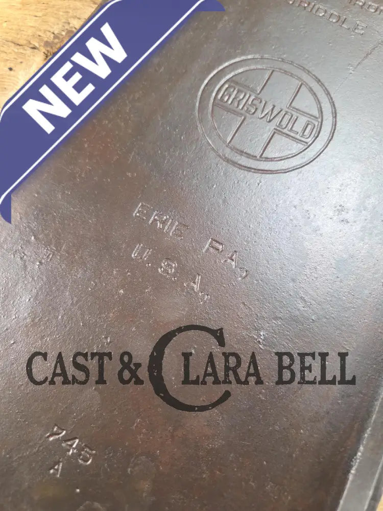 Priced to Sell! Early 1900’s hard to find Griswold Long Griddle with Block Logo EPU 745 A. Perfect for pancakes and