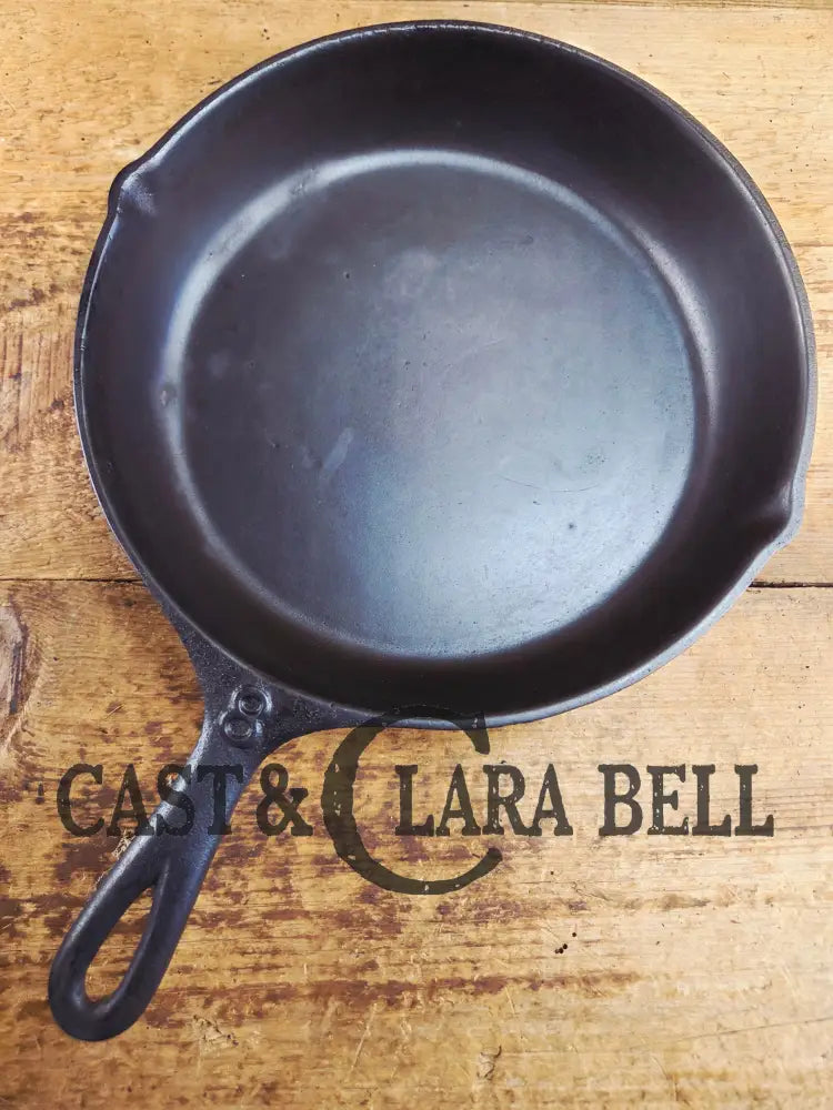 PRICED TO SELL! Great daily user Mystery #8 Skillet with Heat Ring and X Makers Mark. Handles beautifully Skillet