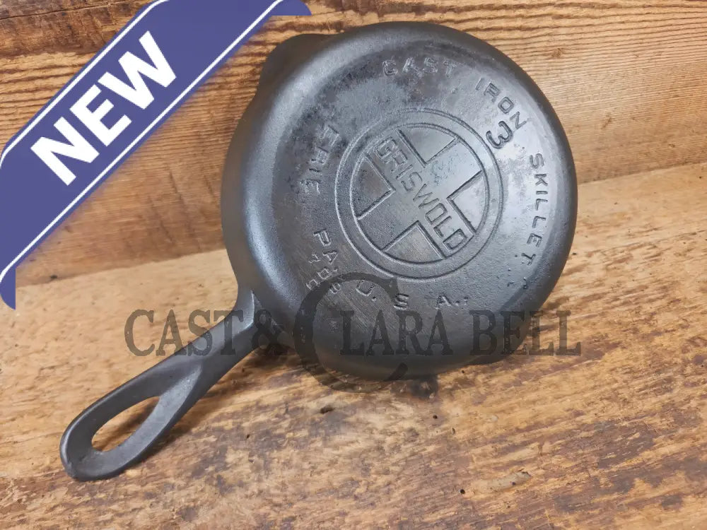 Priced to Sell!! Griswold #3 Skillet with Large Block Logo and Smooth Bottom 709 - Skillet