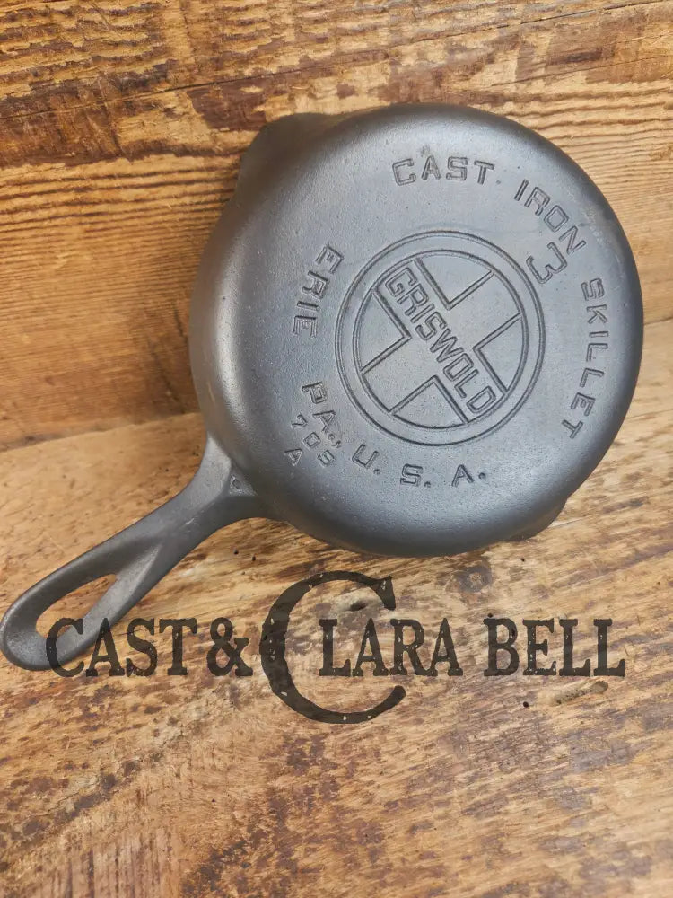 Priced to Sell!! Griswold #3 Skillet with Large Block Logo and Smooth Bottom 709 A Skillet