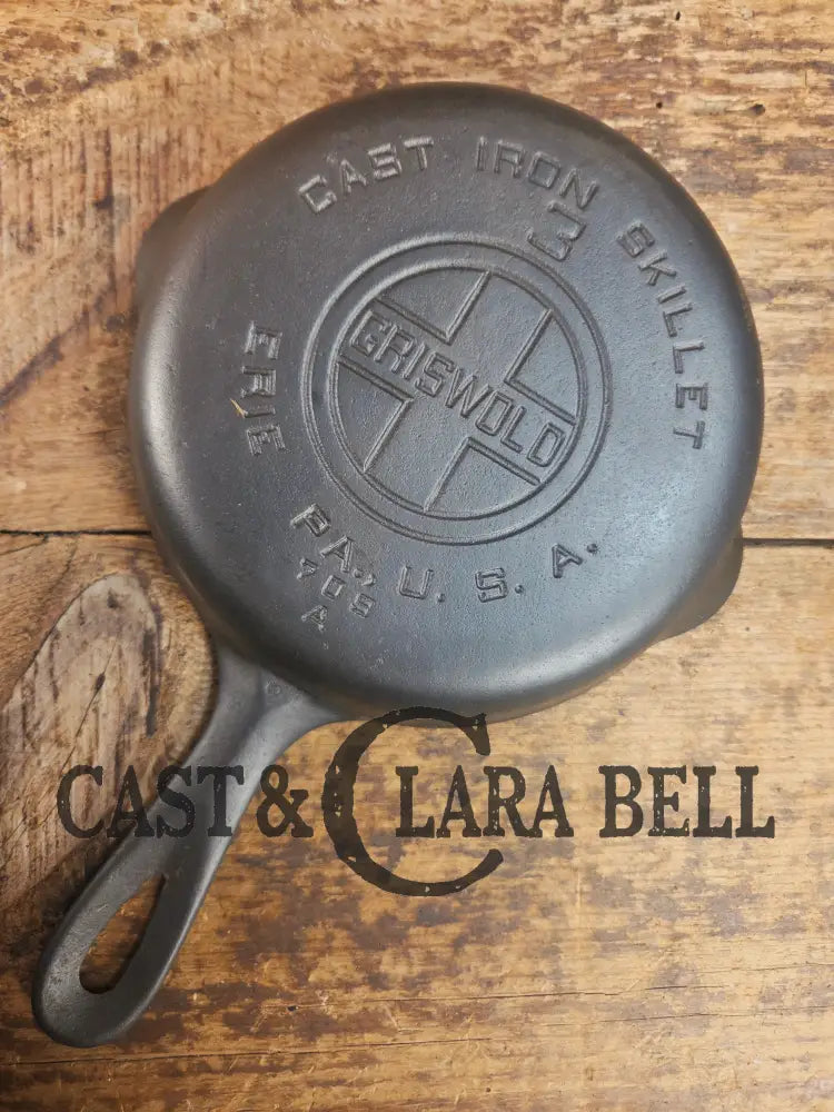 Priced to Sell!! Griswold #3 Skillet with Large Block Logo and Smooth Bottom 709 A Skillet