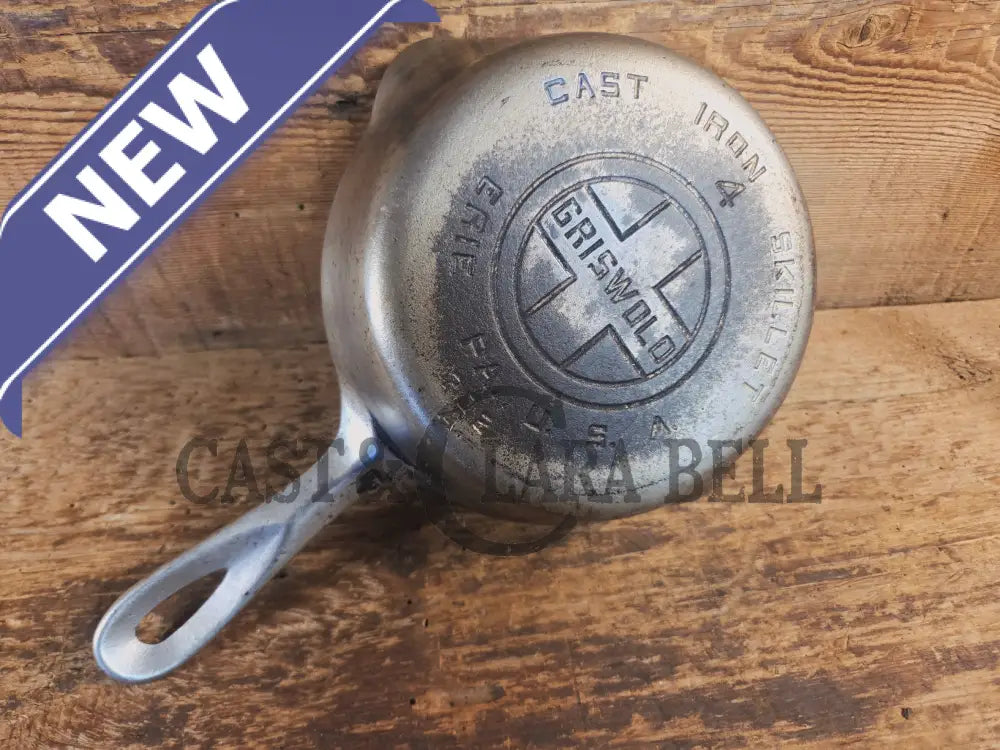 Priced To Sell! Griswold #4 Cast Iron Skillet with Large Block Logo 702 A - Skillet