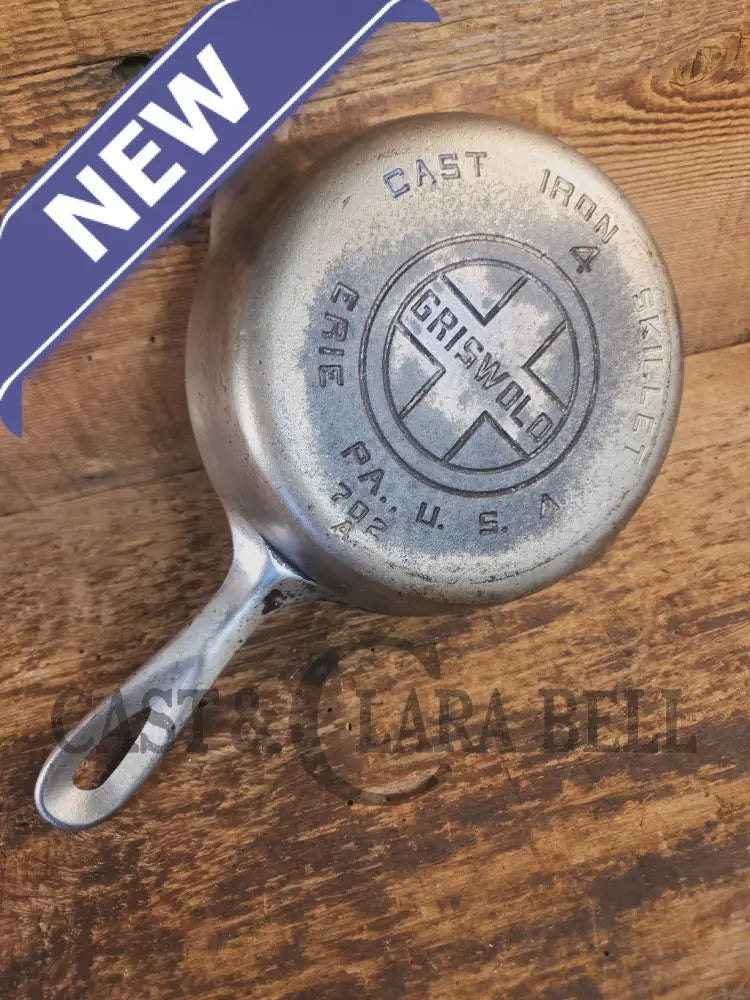 Priced To Sell! Griswold #4 Cast Iron Skillet with Large Block Logo 702 A - Skillet
