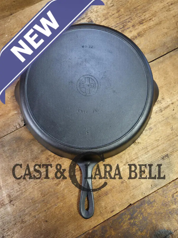 Priced to Sell. Huge beautiful 1930โs Griswold No. 12 Skillet Small Block Logo 719 D. Perfect bacon skillet! Restored
