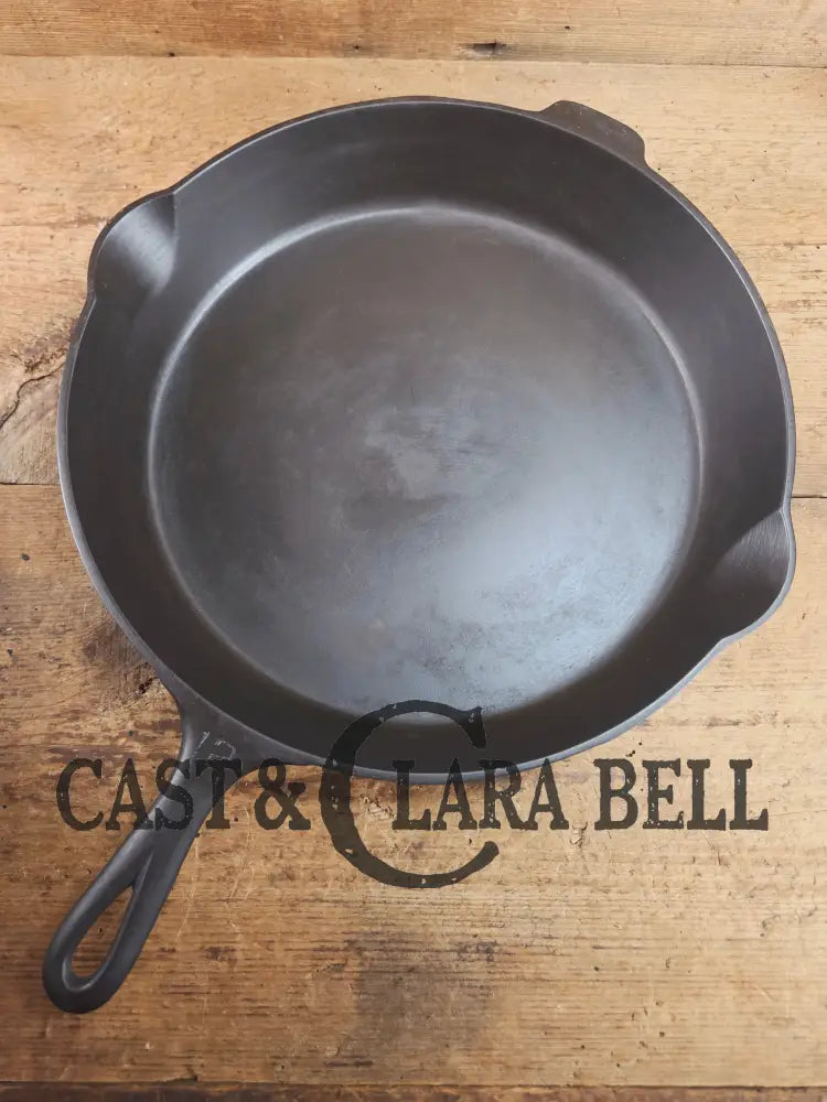 Priced to Sell. Huge beautiful 1930’s Griswold No. 12 Skillet Small Block Logo 719 D. Perfect bacon skillet! Restored