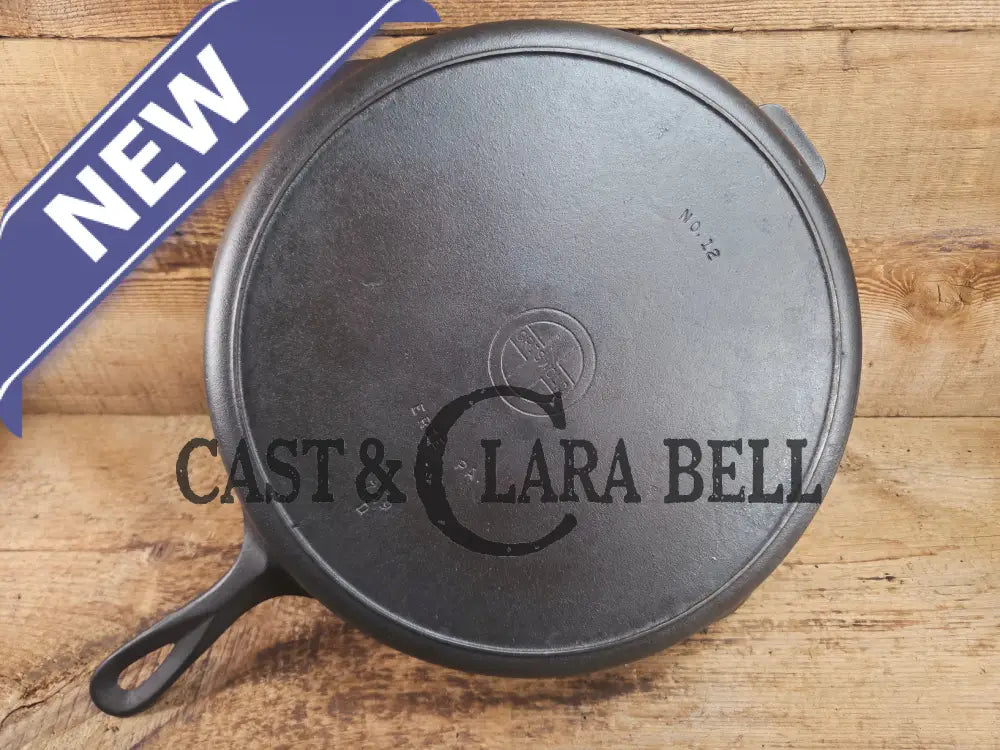 Priced to Sell. Huge beautiful 1930’s Griswold No. 12 Skillet Small Block Logo 719 D. Perfect bacon skillet! Restored