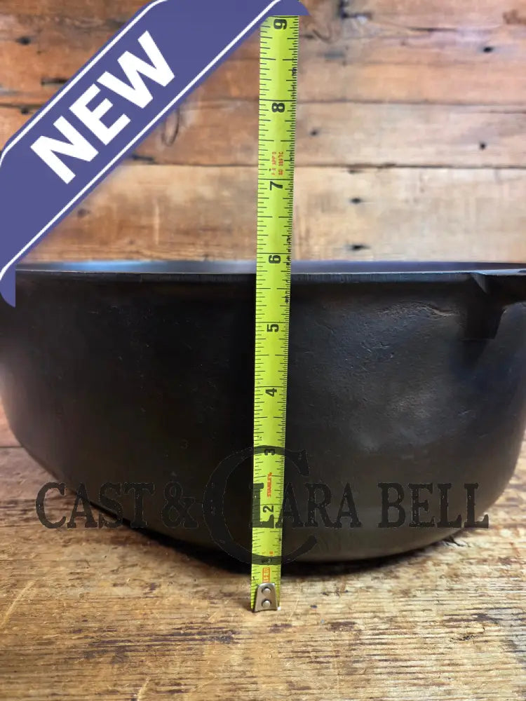 Priced to Sell: MONSTER! 1920βs Griswold #9 Large Block Logo Oval Roaster. P/N 645 Bottom 645 Lid - Dutch Ovens Trivets