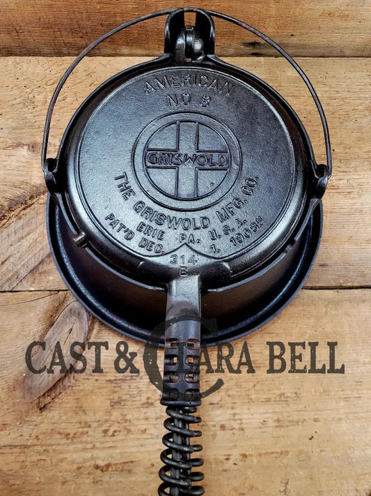 Priced to Sell! See description. 1920’s Griswold No. 8 Waffle Iron (314/315) with Tall Base Raised #88. Makes delicious
