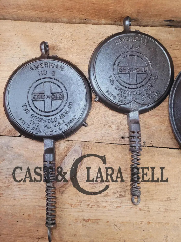 Priced to Sell! See description. 1920โs Griswold No. 8 Waffle Iron (314/315) with Tall Base Raised #88. Makes delicious