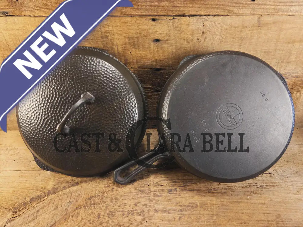 Priced to Sell SEE LISTING. Hard to find 1930’s Hammered finish Griswold No. 8 cast iron skillet 2008 with matching