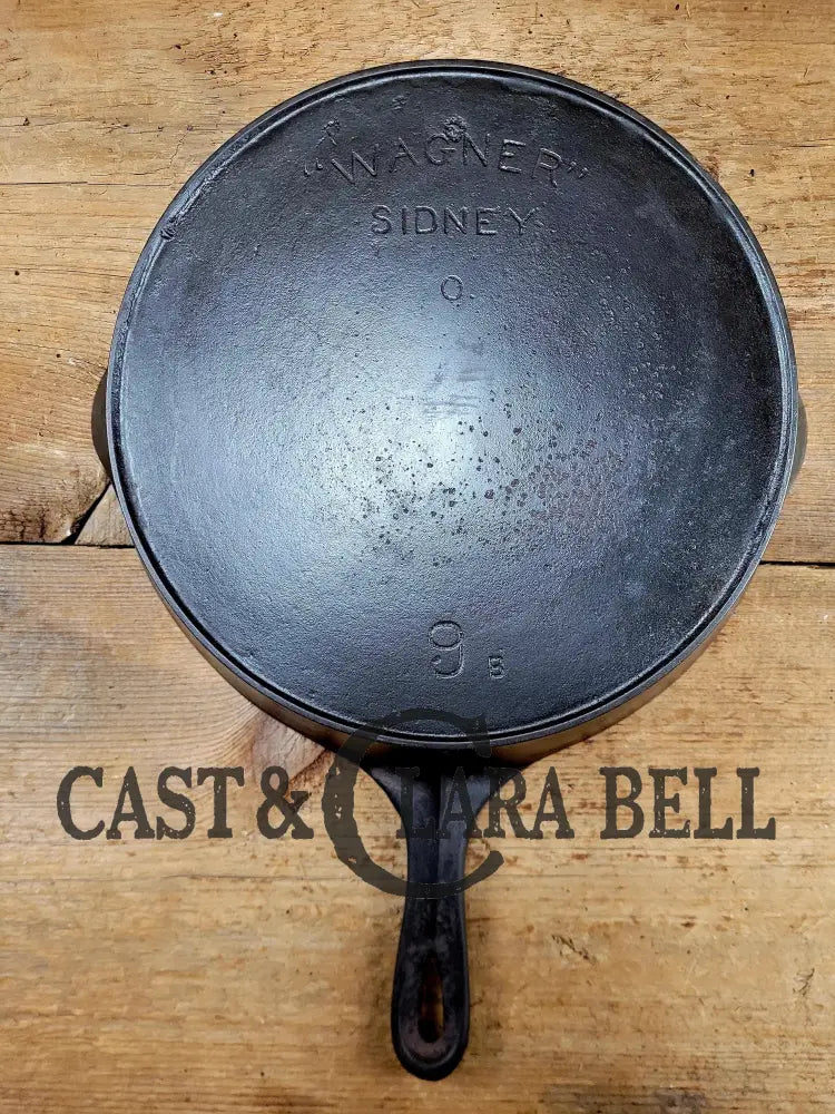 Priced To Sell! See Pics And Description! Early 1900βS Wagner Ware #9 Arc Straight Logo Cast Iron