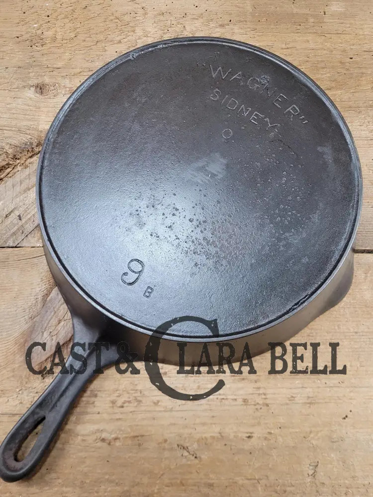 Priced To Sell! See Pics And Description! Early 1900’S Wagner Ware #9 Arc Straight Logo Cast Iron