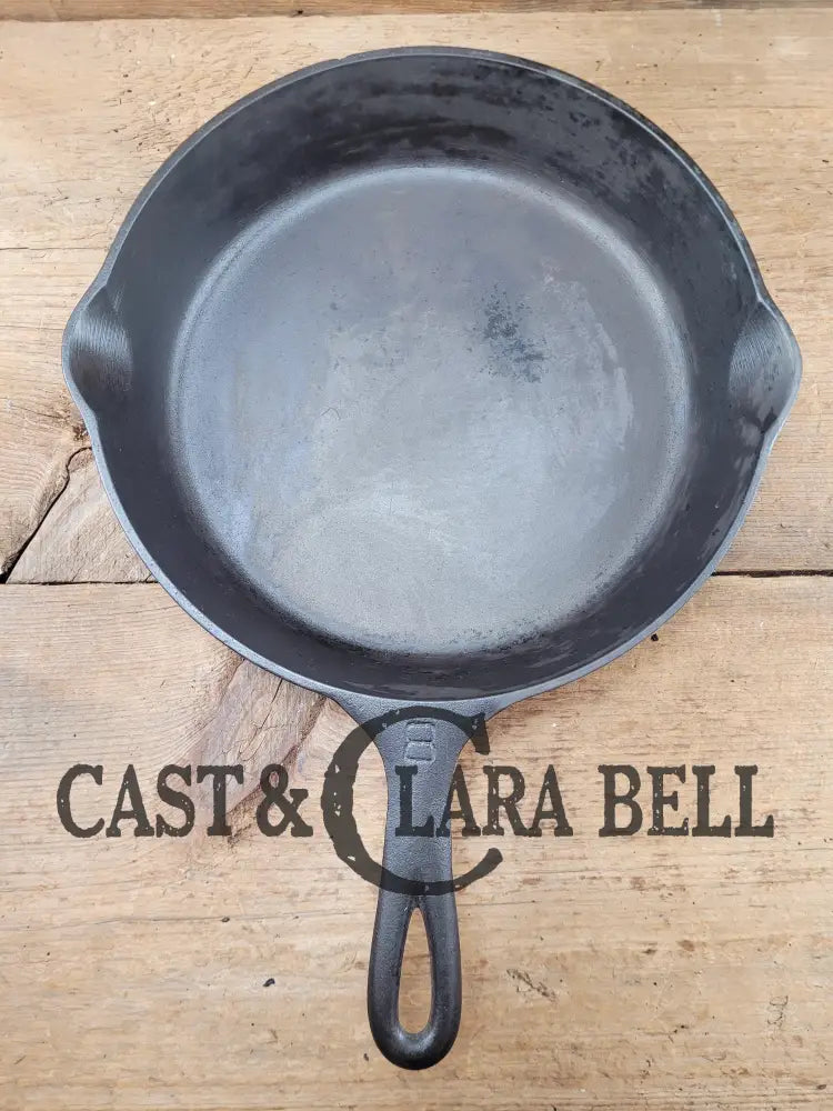 Priced To Sell! The Classic 1920’S Griswold #8 Skillet With Large Block Logo And Smooth Bottom