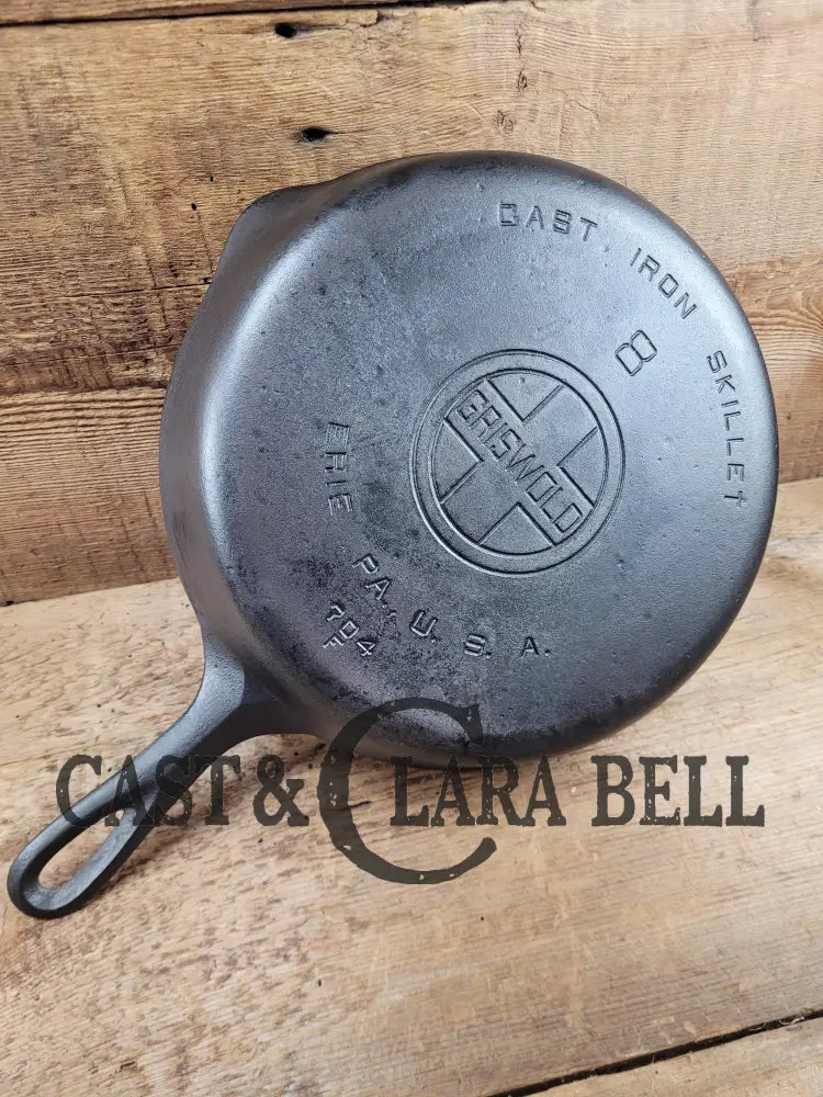 Priced To Sell! The Classic 1920’S Griswold #8 Skillet With Large Block Logo And Smooth Bottom