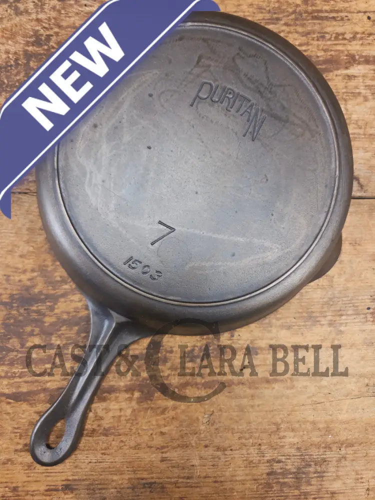 Priced to Sell. The Classic #7 Griswold made Puritan No. 7 cast iron skillet w Heat Ring. 1503 (Copy) - Skillet