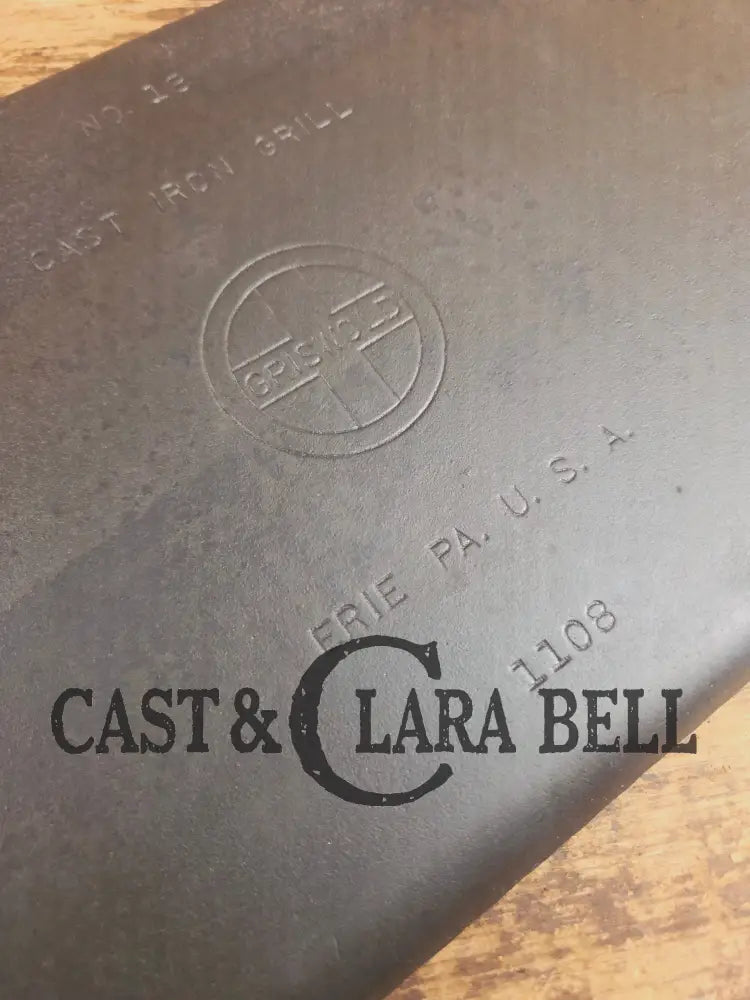 Priced to Sell! THE hard to find Griswold βCookie Sheetβ Grill Pan. P/n 1108 Griddle
