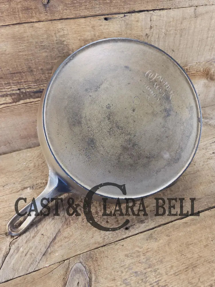 Priced to sell! WHOA big fella! 1920s Wagner Ware #11 Skillet w/ Stylized Logo and nickel finish. Perfect bacon