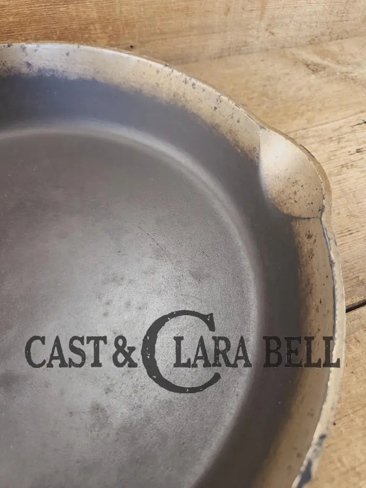 Priced to sell! WHOA big fella! 1920s Wagner Ware #11 Skillet w/ Stylized Logo and nickel finish. Perfect bacon