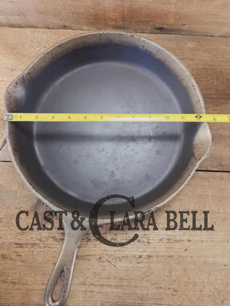 Priced to sell! WHOA big fella! 1920s Wagner Ware #11 Skillet w/ Stylized Logo and nickel finish. Perfect bacon