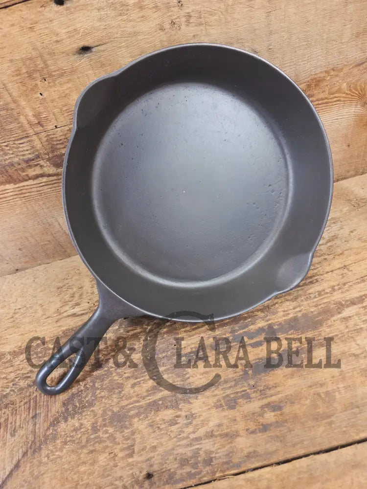 Rare! 1890’s Griswold ERIE 2nd Series #7 Skillet with Heat Ring and Maker’s Mark Shield! Restored and Ready to Use!