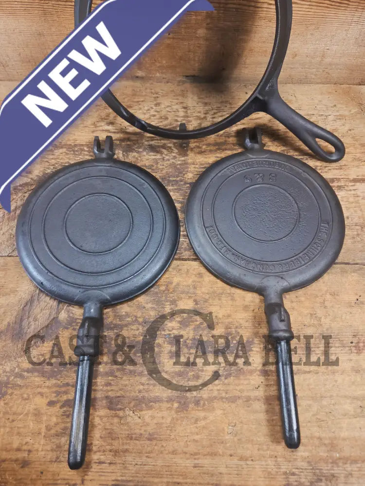 Rare 1890βs Schreiber & Conchar waffle iron thatβs unusual! Not many of these 8-9βs around! - Waffle Iron