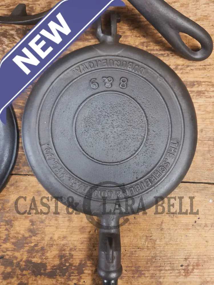 Rare 1890βs Schreiber & Conchar waffle iron thatβs unusual! Not many of these 8-9βs around! - Waffle Iron