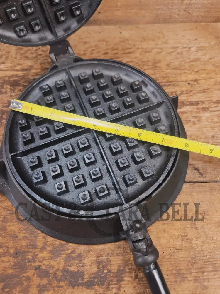 Rare 1890’s Schreiber & Conchar waffle iron that’s unusual! Not many of these 8-9’s around! - Waffle Iron
