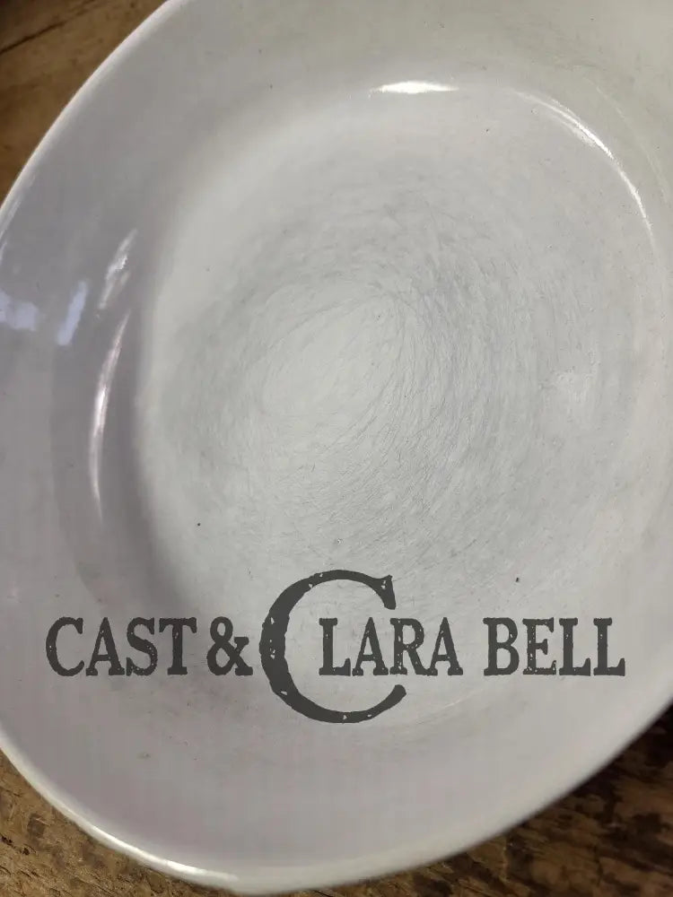 Rare and Cool story! White enameled BSR Red Mountain Series #5 Skillet with Heat Ring. Finished in the 70’s by a third