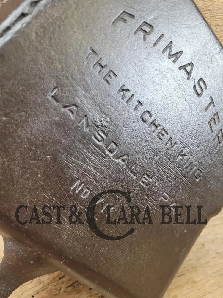 Rare And Gorgeously Imperfect! Lansdale Paβs Finest Frimaster Bacon Egg βKitchen Kingβ Square