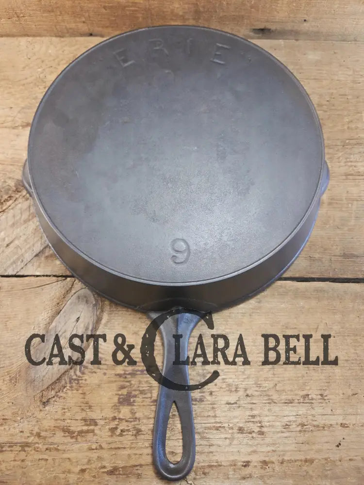 RARE find #9 Griswold ’Erie’ FIRST series! 1890’s era cast iron skillet. These do not come around often! Skillet