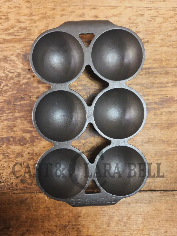 Rare! Fully Marked Griswold #19 Brownie Cake Pan 6 cup Erie PA USA. No. 966 - Bakeware