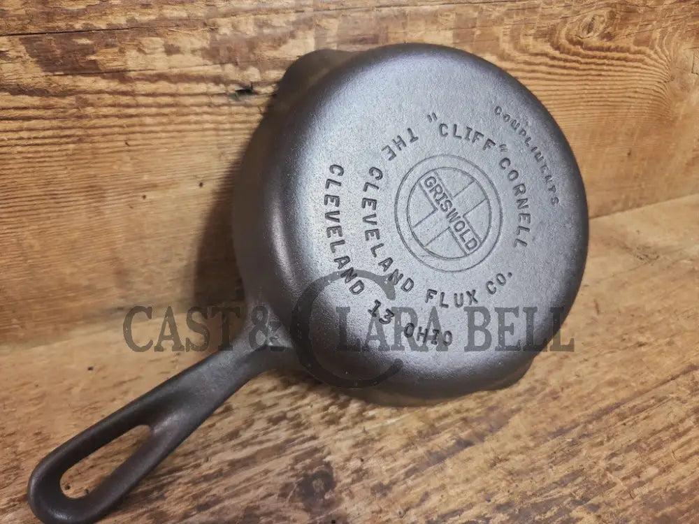 Rare! Griswold specialty skillet. 1930βs βCliffβ Cornell Egg Skillet The Cleveland Flux Co Skillet