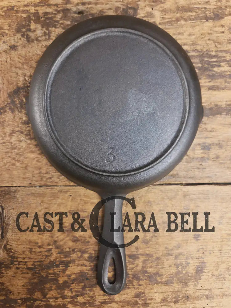 Restored Birmingham Stove & Range #3 Cast Iron Egg Skillet Red Mountain Series. SC24 Skillet