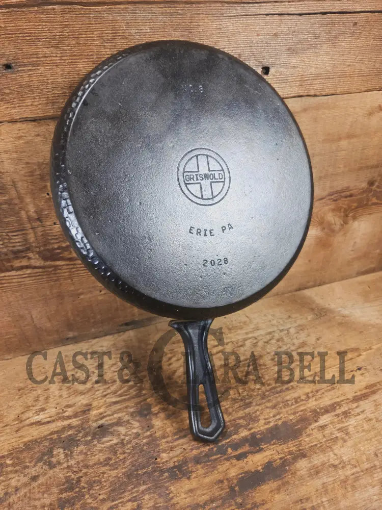 Show Stopper! Custom made Griswold 2028 Hammered Griddle! Made from a reclaimed hard to find Hammered Deep Skillet.