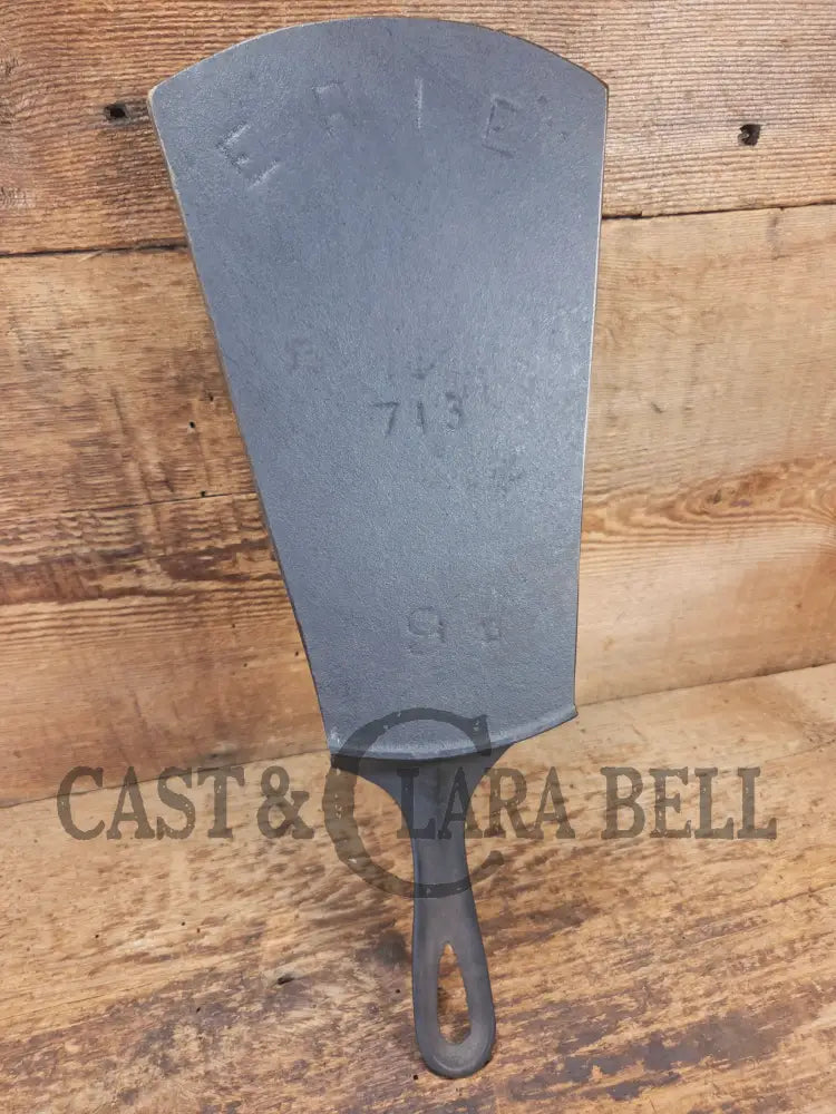 Show stopper. Custom made one of a kind Griswold Erie 3rd Series #9 spatula! A high value collectors pan kept alive as