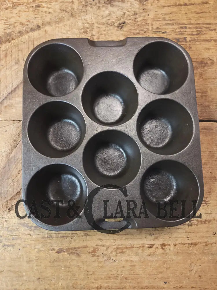 Sleek and elegant! 1930’s Wagner Ware 8 cup Popover Pan 1336 ’R’. Restored and Ready to bake delicious desserts!