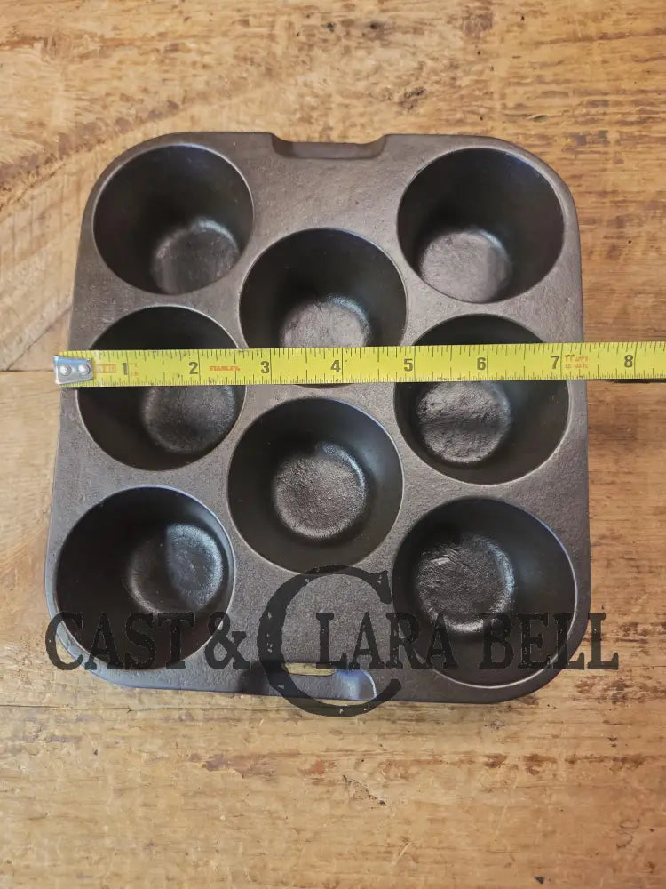 Sleek and elegant! 1930’s Wagner Ware 8 cup Popover Pan 1336 ’R’. Restored and Ready to bake delicious desserts!