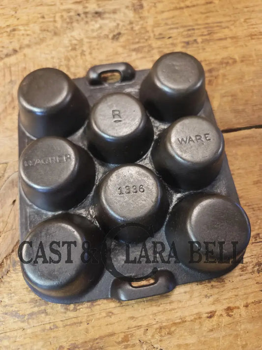 Sleek and elegant! 1930βs Wagner Ware 8 cup Popover Pan 1336 βRβ. Restored and Ready to bake delicious desserts!