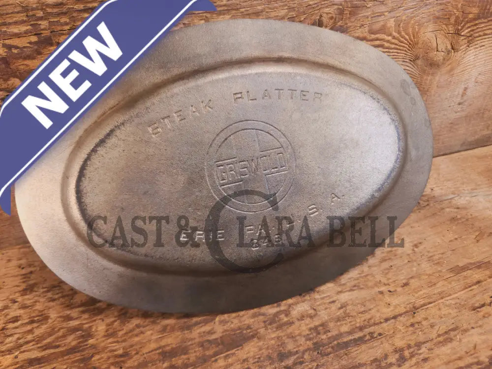 So cool & not common! Griswold #848 ’Steak Platter’. Very cool for the dinner table - Skillet