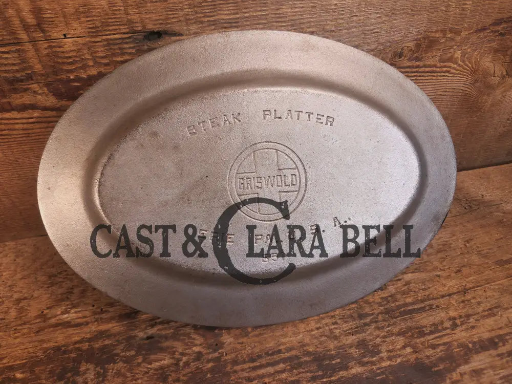 So cool & not common! Griswold #851 Size 10 ’Steak Platter’. Very cool for the dinner table (Copy) - Skillet