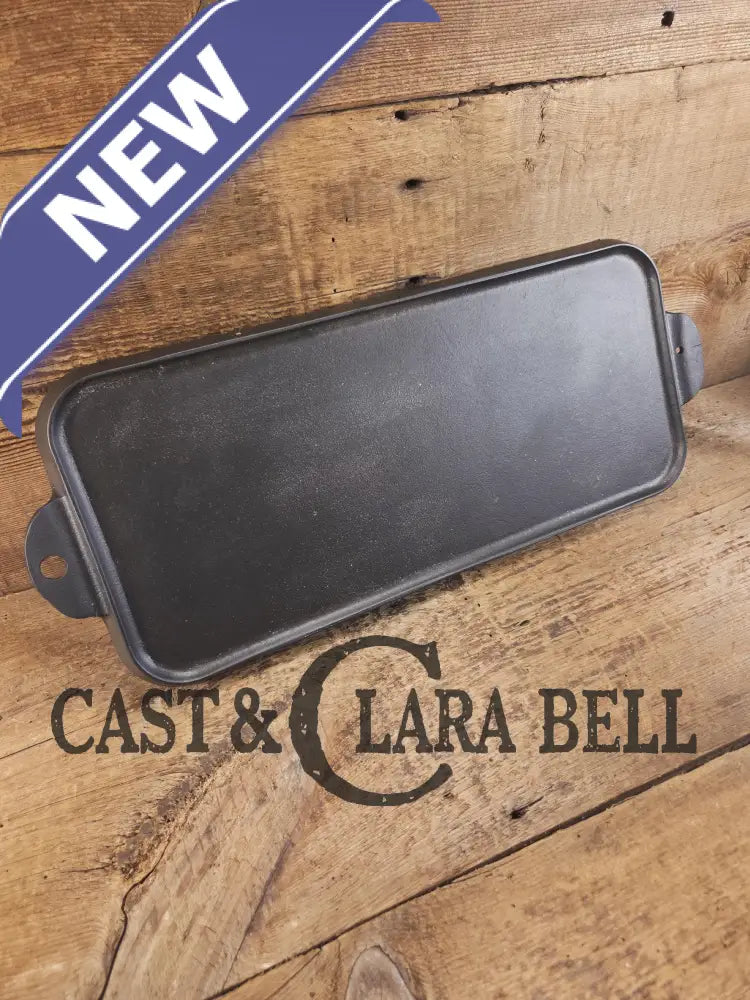 So elegant! 1920βs Griswold #7 Cast Iron Long Griddle with Slant Block Logo 744 Griddle