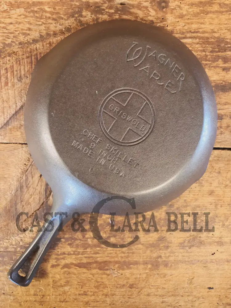 So unique! 1950’s Griswold/Wagner double logo Chef Skillet - Skillet