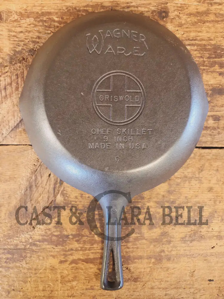 So unique! 1950’s Griswold/Wagner double logo Chef Skillet - Skillet