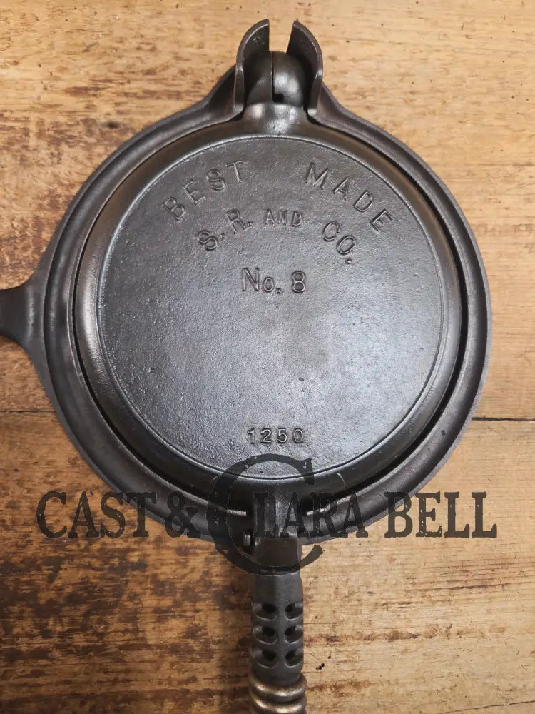 So unique! Best Made ’Sears Roebuck & Co.’ by Griswold No. 8 Waffle Iron with Matching Best Made base! Waffle Iron
