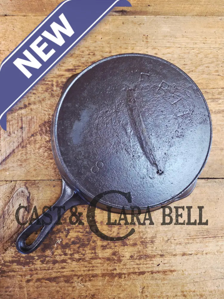 So unique converstion starter. Recast Erie #8 Cast Iron Skillet. See description Skillet