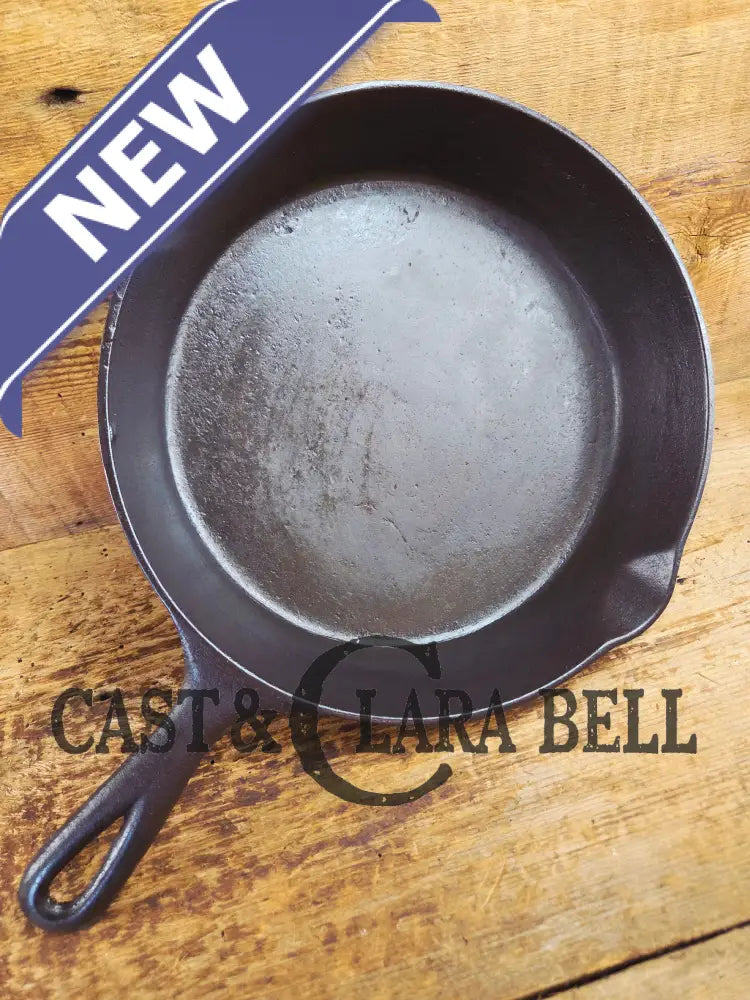 So unique converstion starter. Recast Erie #8 Cast Iron Skillet. See description Skillet