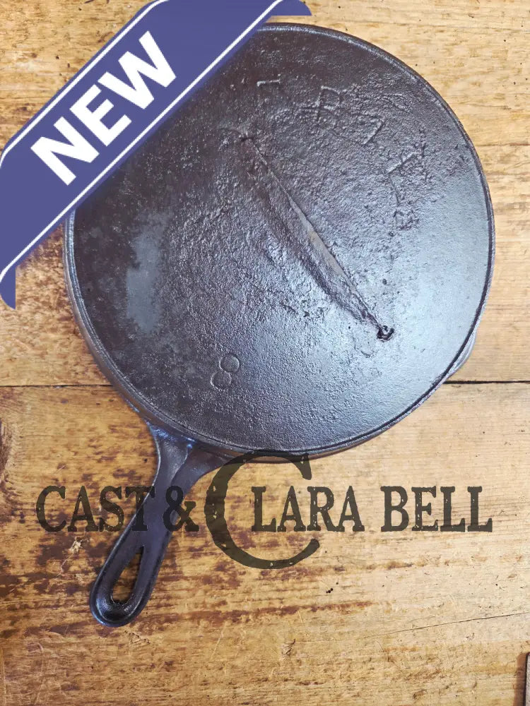So unique converstion starter. Recast Erie #8 Cast Iron Skillet. See description Skillet